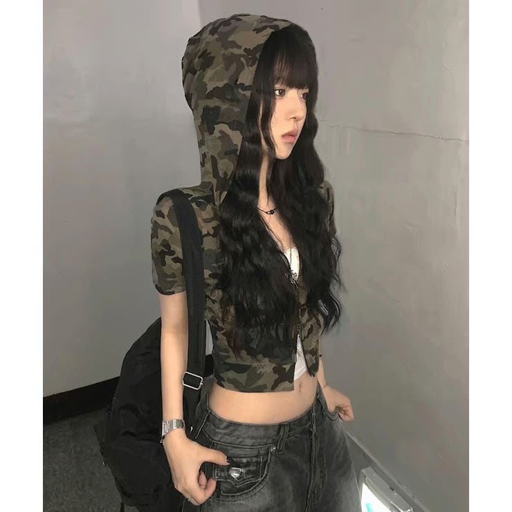 パーカー レディース 半袖 | REAL STYLE | 詳細画像10 