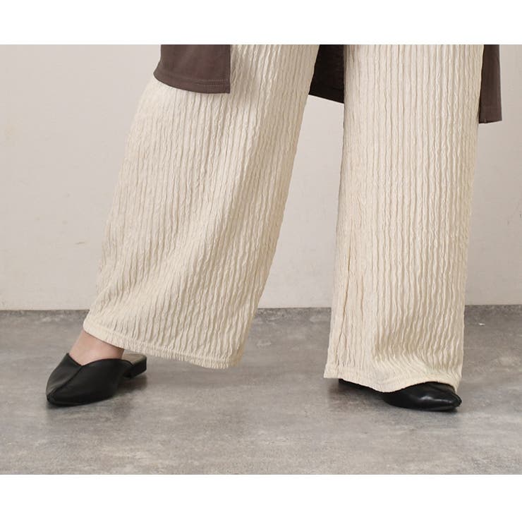プリーツパンツ レディース ワイドレギンス | REAL STYLE | 詳細画像5 