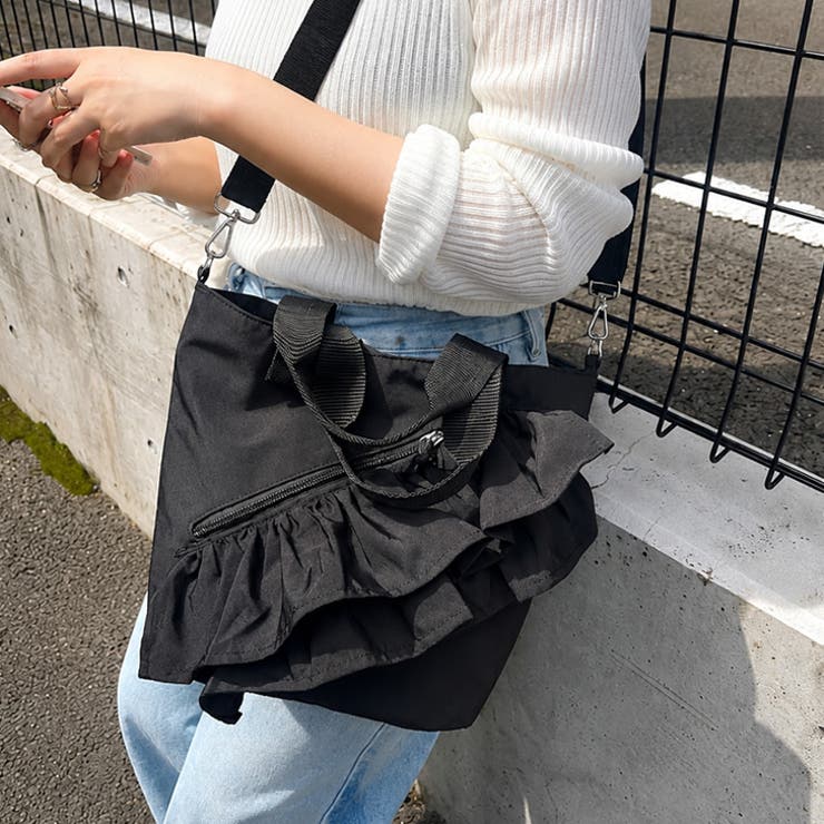 トートバッグ ショルダーバッグ フリルバッグ | REAL STYLE | 詳細画像5 