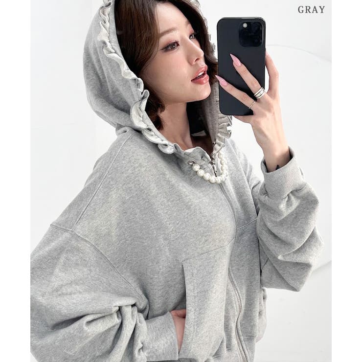 パーカー レディース ジップ | REAL STYLE | 詳細画像4 