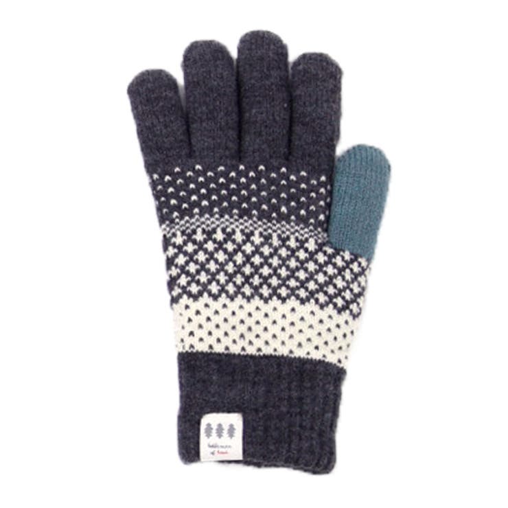 ノルディック柄チャコール | 手袋 レディース 防寒 | REAL STYLE