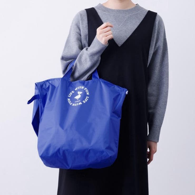 ブルー(80) | ショルダーバッグ トートバッグ 折りたたみ | REAL STYLE