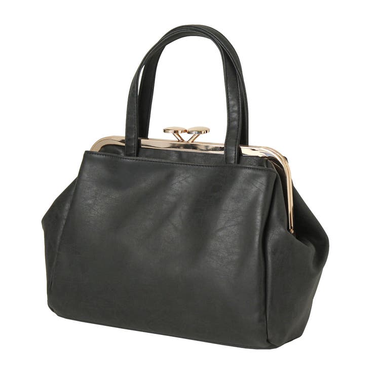 ブラック | がま口ショルダーバッグ レディース バッグ | REAL STYLE