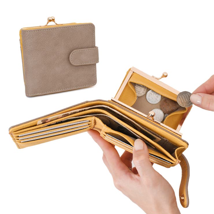 クレイ | がま口財布 二つ折り 小銭入れ | REAL STYLE