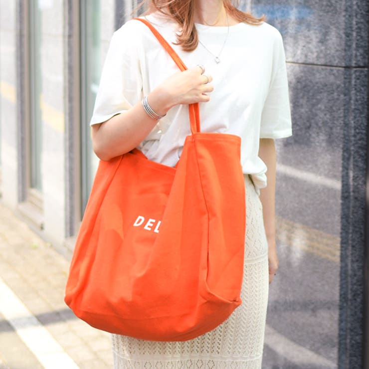 DELIGHTプリントビッグキャンバストートバッグ 大きめ 大きい