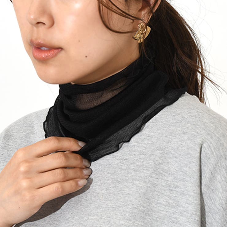 ブラック | ネックカバー UVケア おしゃれ | REAL STYLE