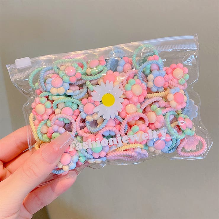 ୨୧バレンタインセットA4୨୧ヘアゴム⑅ベビー&キッズ⑅ハンドメイド