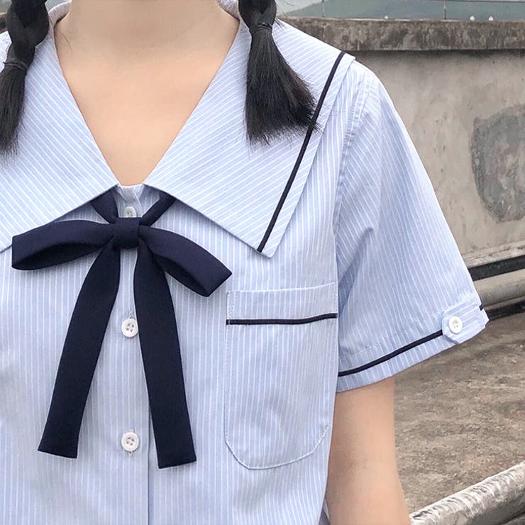 ネイビー | リボンタイ 制服 スクールリボン | REAL STYLE