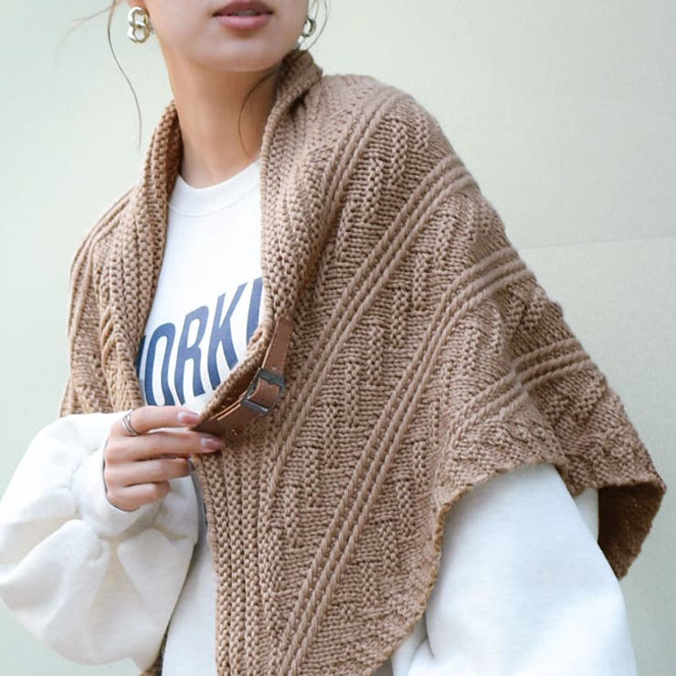 ストール マフラー ポンチョ風[品番：JOKW0014876]｜REAL STYLE