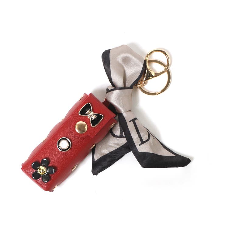 あっこさん・ リップケース＆♡︎ミラーキーホルダー7点 リップケース ミラー付き フェイクレザー[品番：JOKW0015299