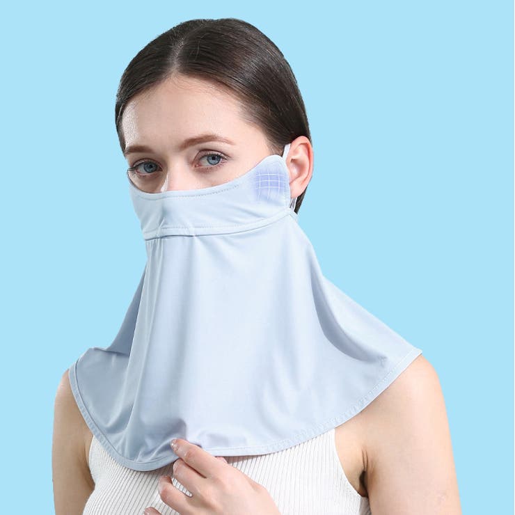 ブルー | フェイスカバー マスク レディース | REAL STYLE