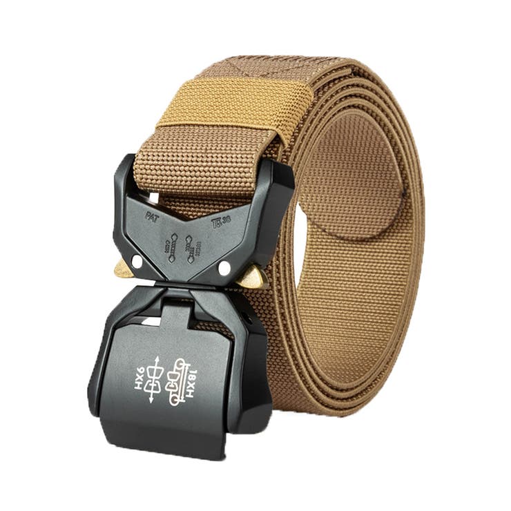 カーキベージュ | タクティカルベルト メンズ 穴なし | REAL STYLE