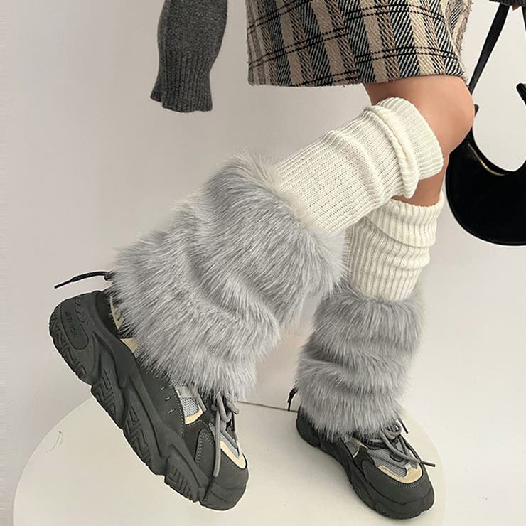 レッグウォーマー カバー フェイクファー[品番:JOKW0016465 レッグウォーマー カバー フェイクファー[品番:JOKW0016465