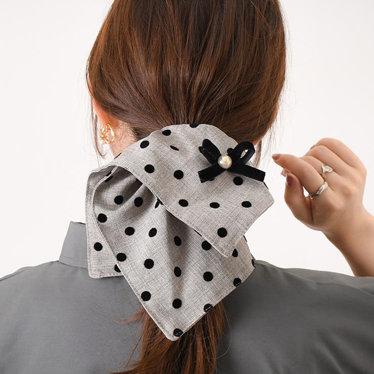 グレージュ | シュシュ ヘアゴム レディース | REAL STYLE