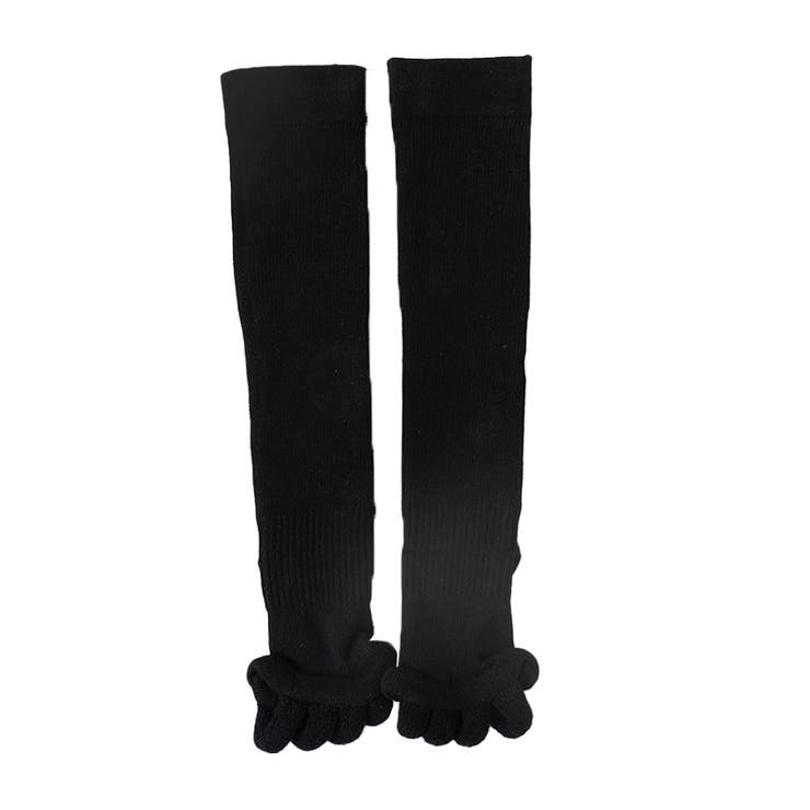 オールブラック | 5本指ソックス レディース 指先なし | REAL STYLE