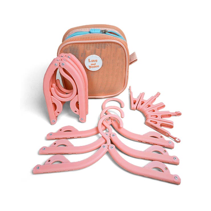 ピンク | 折りたたみハンガー 折り畳みハンガー 携帯 | REAL STYLE