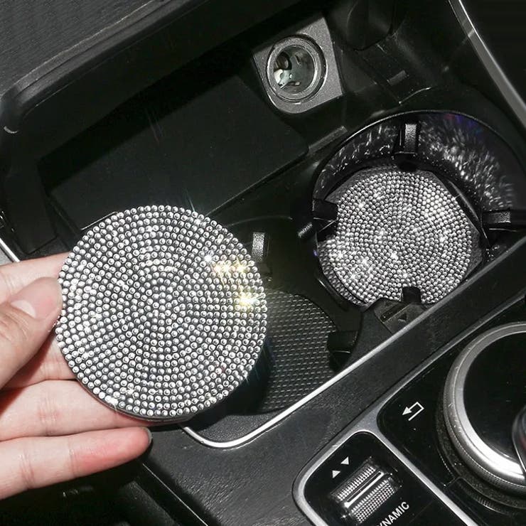 シルバー | コースター ドリンクホルダー 車用コースター | REAL STYLE