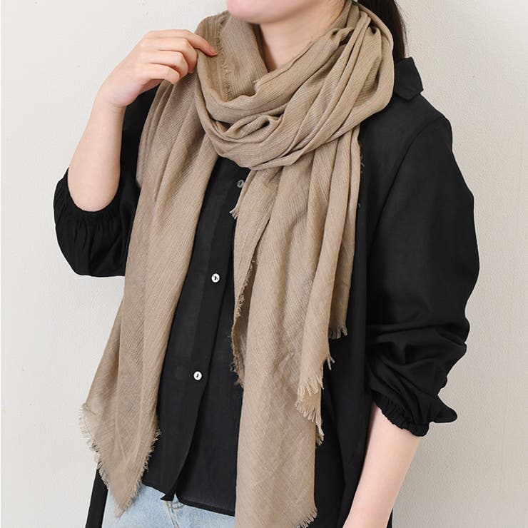 モカブラウン | ストール 大判 薄手 | REAL STYLE