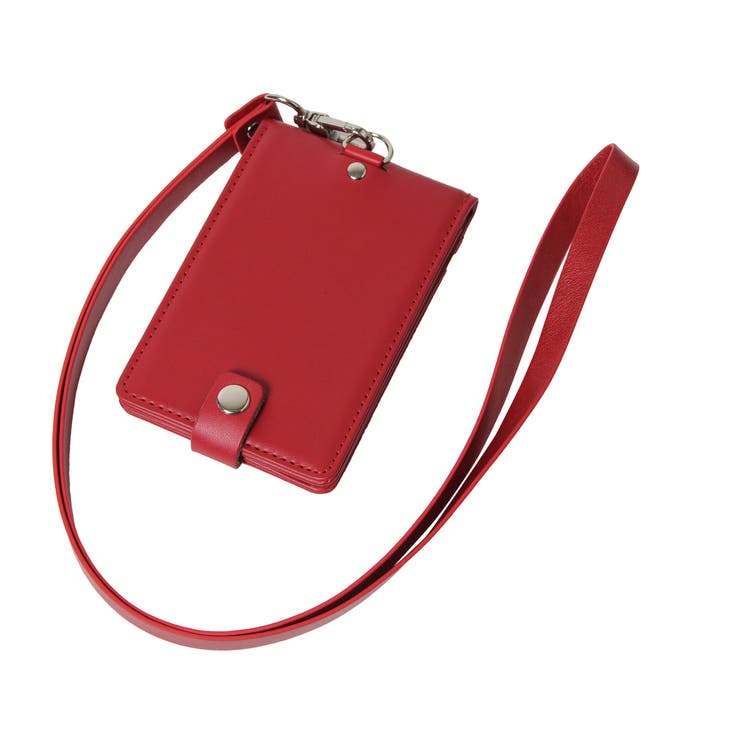 ストラップ付き レザー IDカードホルダー[品番：JOKW0006548