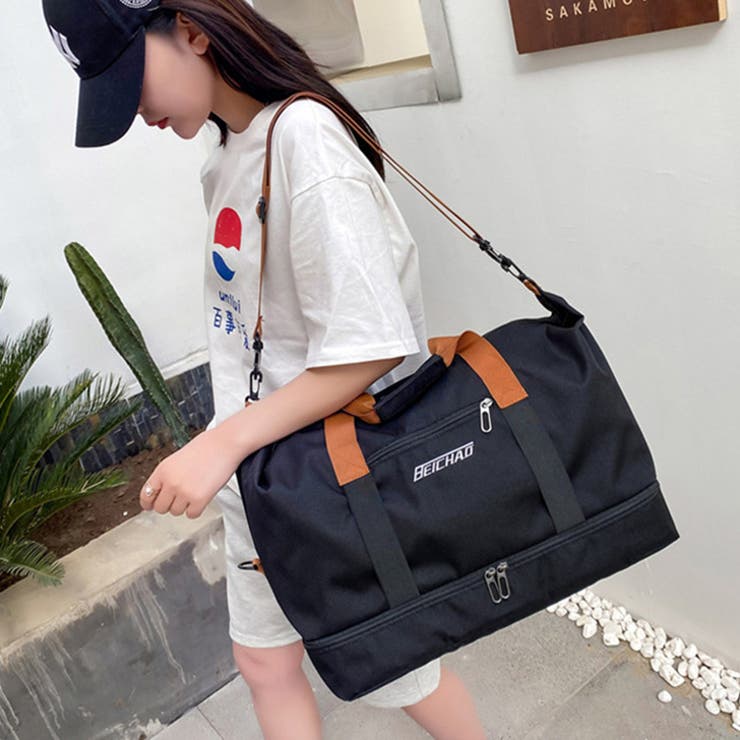 ブラック | ボストンバッグ 旅行 かわいい | REAL STYLE