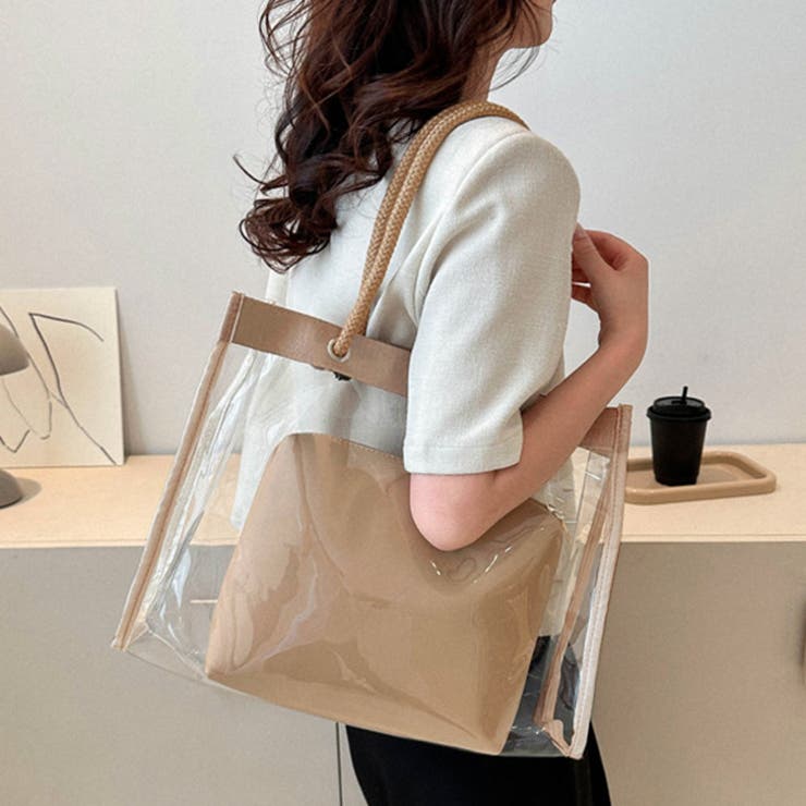 期間限定30％OFF! トートバッグ レディース クリアバッグ[品番：JOKW0015695 トートバッグ