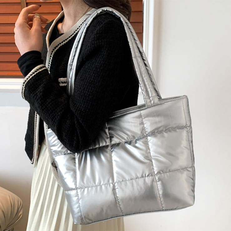 シルバー | トートバッグ レディース パフバッグ | REAL STYLE