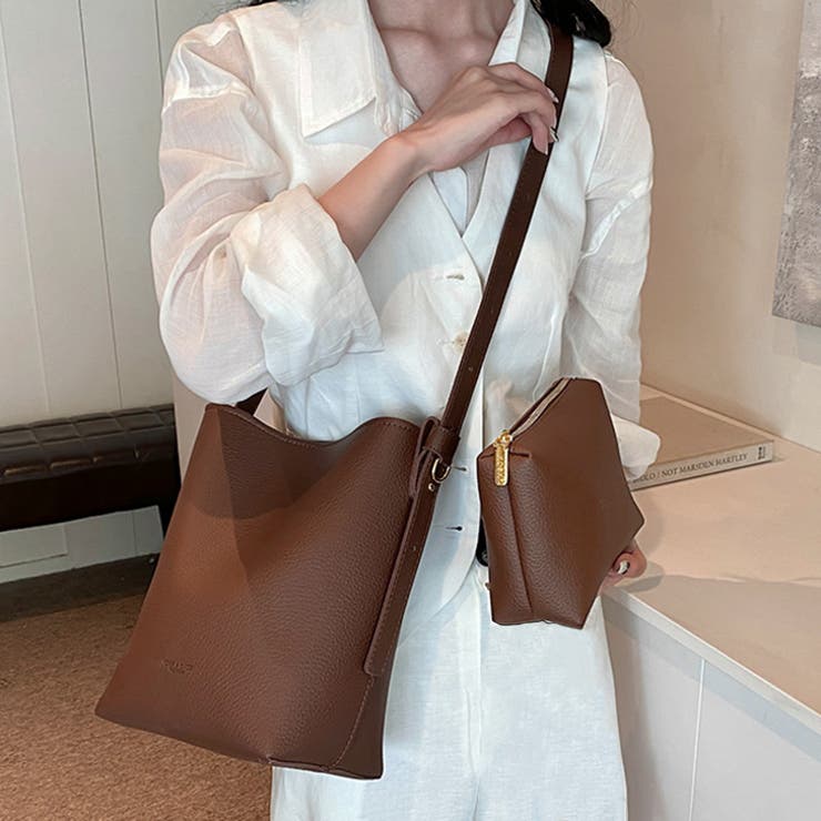 ダークブラウン | ホーボーバッグ ワンショルダーバッグ トートバッグ | REAL STYLE