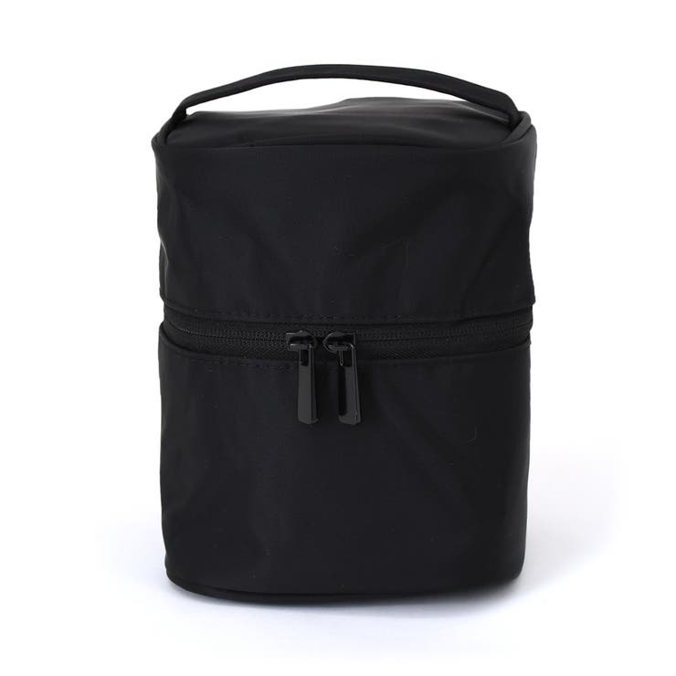 ブラック | バニティポーチ 大容量 縦型 | REAL STYLE