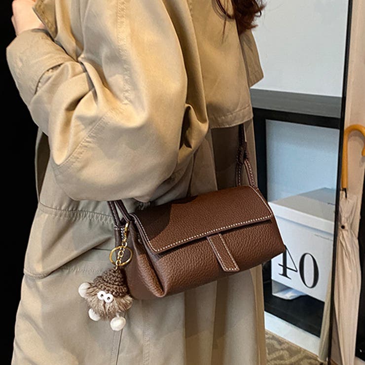 ダークブラウン | ショルダーバッグ レディース 小さめ | REAL STYLE
