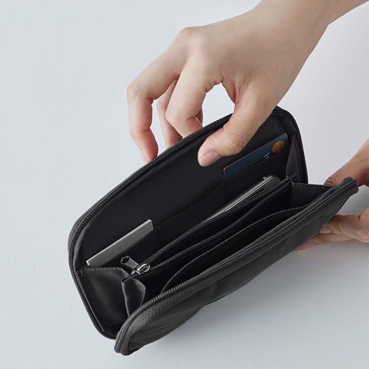 ブラック | 通帳ケース 薄型 大容量 | REAL STYLE