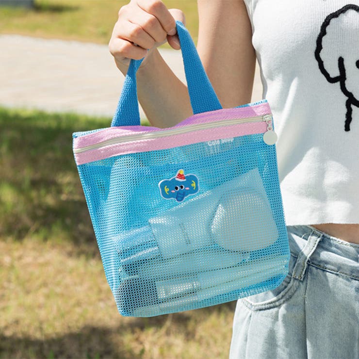 ライトブルー | スパバッグ メッシュポーチ レディース | REAL STYLE