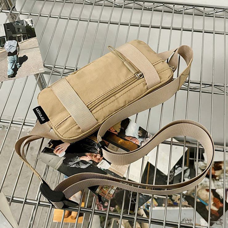 カーキベージュ | ボディバッグ レディース メンズ | REAL STYLE