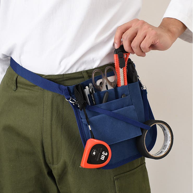 ネイビー | ウエストポーチ ナースポーチ 仕事用 | REAL STYLE