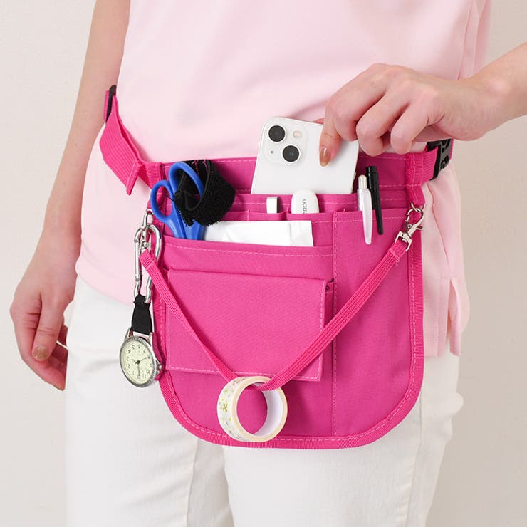ピンク | ウエストポーチ ナースポーチ 仕事用 | REAL STYLE