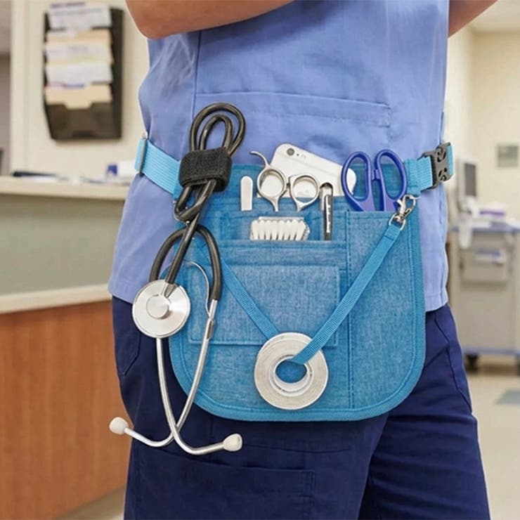 ライトブルー | ウエストポーチ ナースポーチ 仕事用 | REAL STYLE