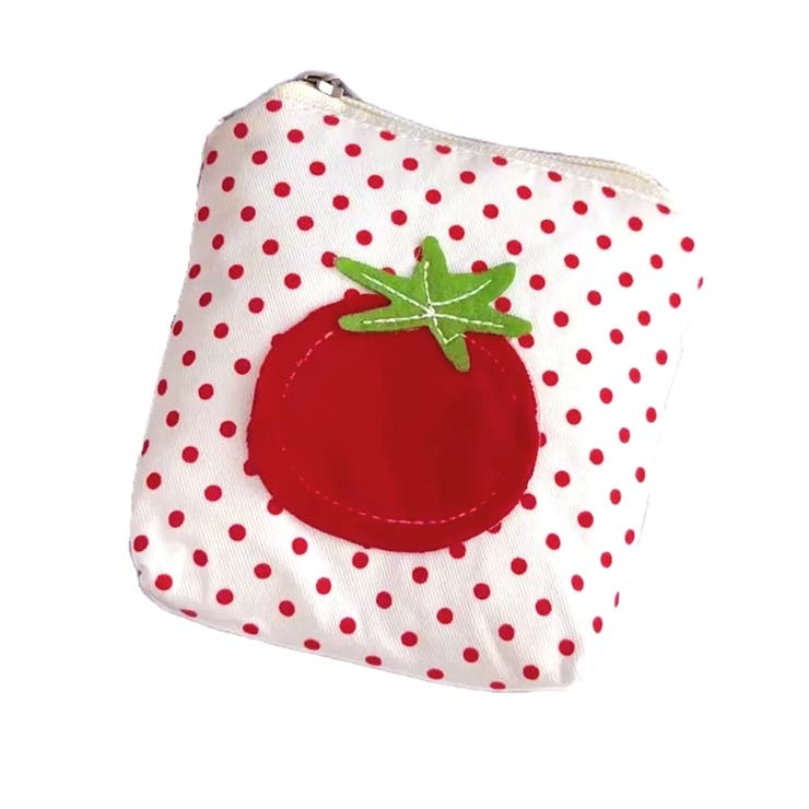 トマト×ドット | ポーチ 小物入れ ミニポーチ | REAL STYLE