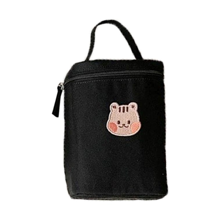 ブラック×リス | 哺乳瓶ポーチ 保冷バッグ ランチバッグ | REAL STYLE