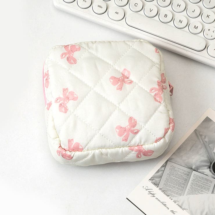 シンプルリボン(ピンク) | ミニポーチ 小物入れ ポーチ | REAL STYLE