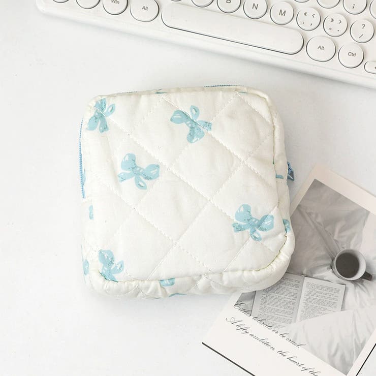 シンプルリボン(ライトブルー) | ミニポーチ 小物入れ ポーチ | REAL STYLE