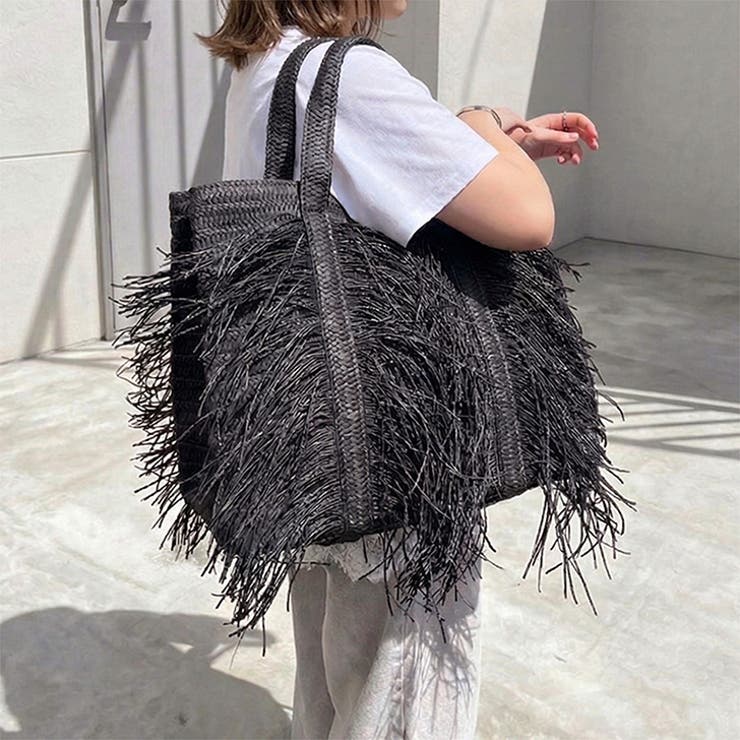 ブラック | トートバッグ ペーパー 大容量 | REAL STYLE