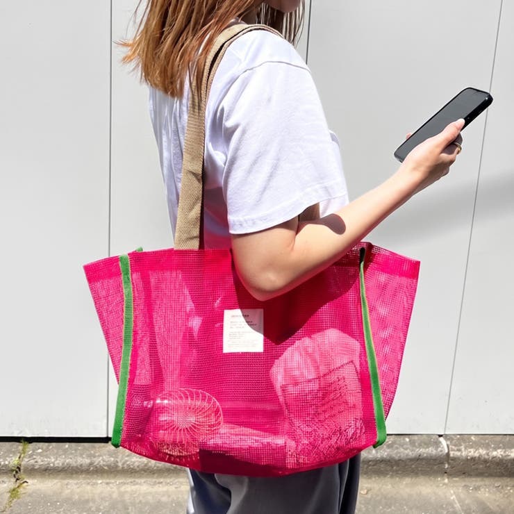 ピンク | トートバッグ メッシュバッグ スパバッグ | REAL STYLE