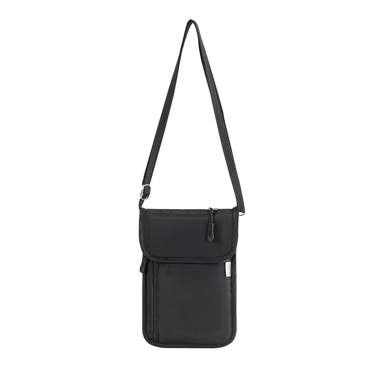 ブラック | セキュリティポーチ ショルダーバッグ 首下げ | REAL STYLE