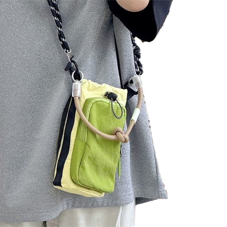 イエロー×グリーンA | ミニショルダーバッグ レディース メンズ | REAL STYLE
