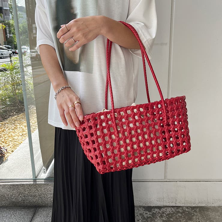 レッド | かごバッグ カゴバッグ メルカドバッグ | REAL STYLE