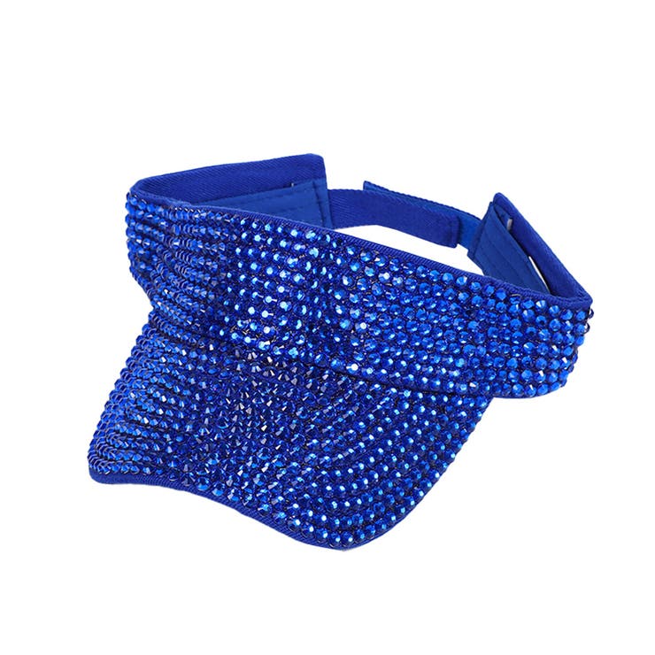 ブルー | サンバイザー レディース ラインストーン | REAL STYLE