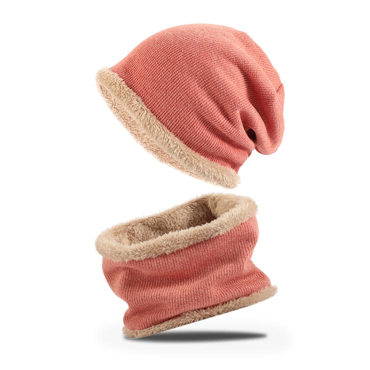 コーラルピンク | ニット帽 ネックウォーマー メンズ | REAL STYLE