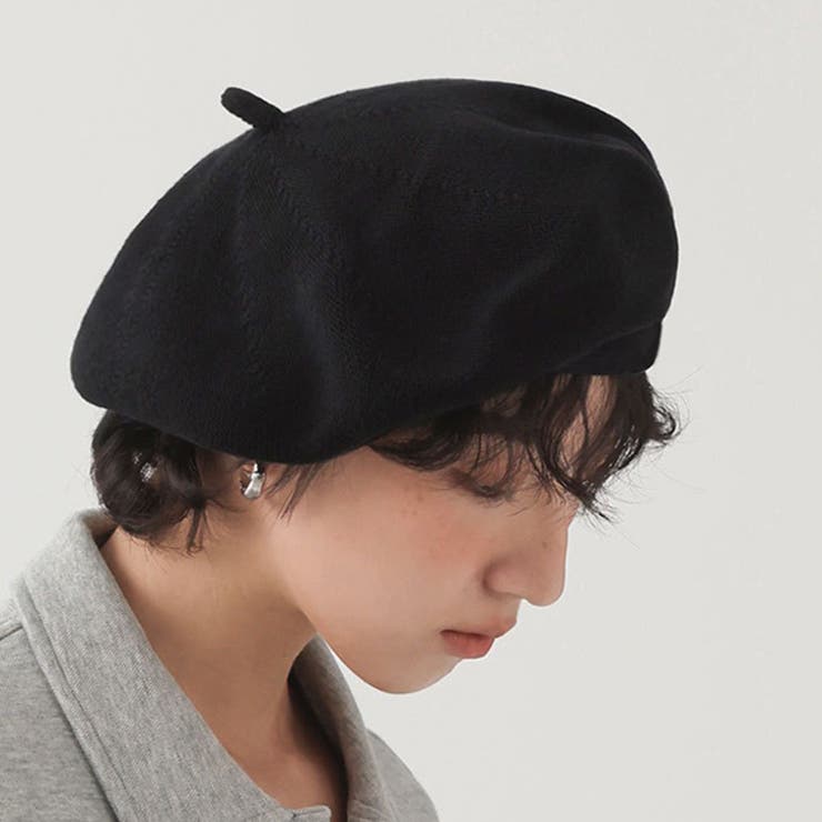 ブラック | ベレー帽 ニット帽 レディース | REAL STYLE