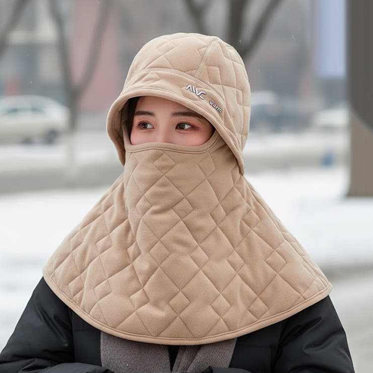 ベージュ | バラクラバ フードウォーマー ネックウォーマー | REAL STYLE