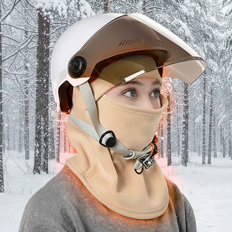 ベージュ | バラクラバ フードウォーマー ネックウォーマー | REAL STYLE