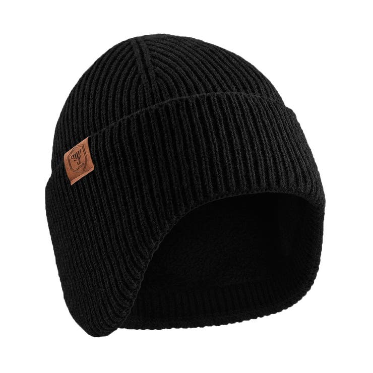 ブラック | ニット帽 耳当て付き帽子 メンズ | REAL STYLE